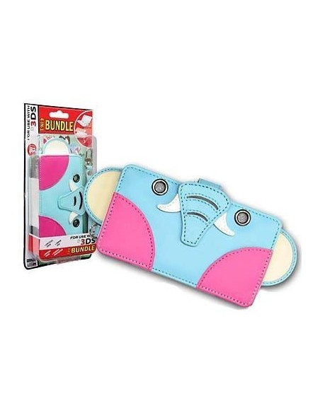 3DS FUNDA ALCOCHADA CON CAJA DE CRISTAL (Elefante)