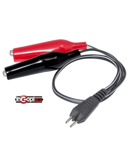 Pack 2uds LATIGUILLO CONECTOR 2 PIN A a 2 PINZAS COCODRILO