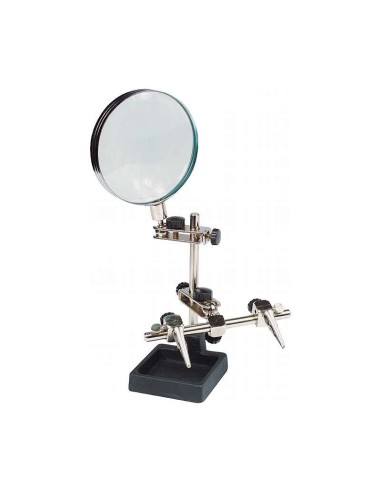 LUPA CON SOPORTES AJUSTABLES 90mm X2