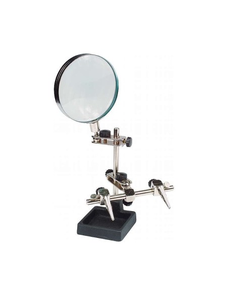 LUPA CON SOPORTES AJUSTABLES 90mm X2