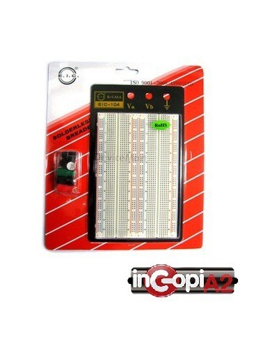 PROTOBOARD PLACA 1660 PUNTOS KIT  CONEXIONES