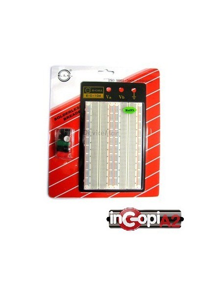 PROTOBOARD PLACA 1660 PUNTOS KIT  CONEXIONES