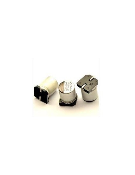 Pack de 2 Uds. CONDENSADOR SMD ELECTROLITICO DE ALUMINIO