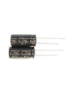 Pack de 2 Uds. CONDENSADOR ELECTROLITICO 6.3V 2200uF (23x10m