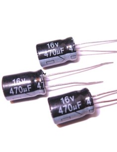 Pack de 10 Uds. CONDENSADOR ELECTROLITICO 470uF 16V (10x8mm)
