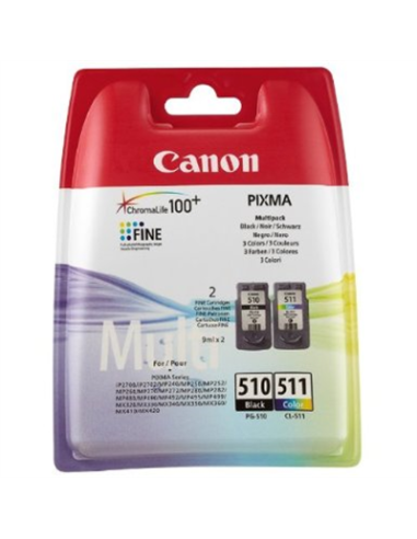 MULTIPACK CANON TINTA COLOR y NEGRO (510 ,511) ORIGINAL