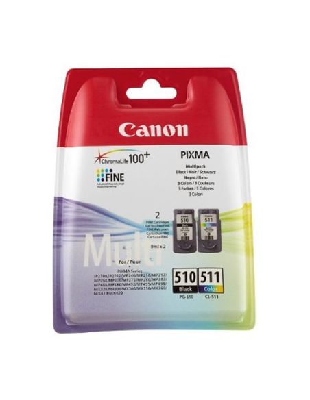 MULTIPACK CANON TINTA COLOR y NEGRO (510 ,511) ORIGINAL