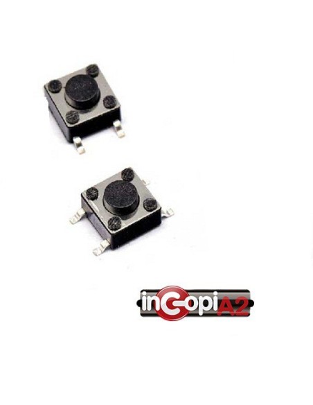 Pack de 2 Unds. PULSADOR SMD  LUZ MP3 MP4 DVD 4 PATAS (6X6X4