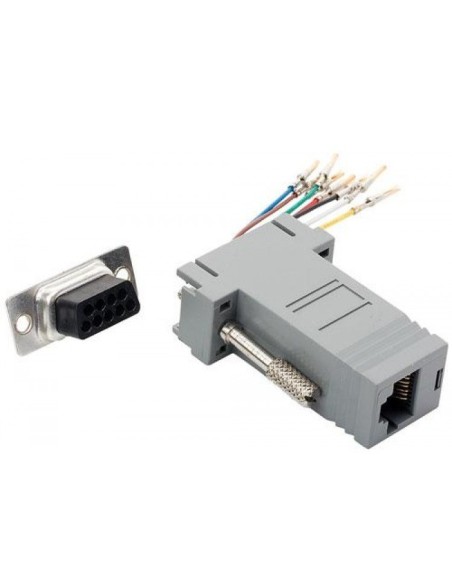 KIT 5uds ADAPTADOR DB9 - RJ45 8 CABLES (Caja Puente)