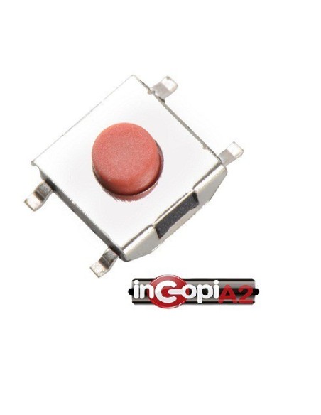 Pack de 2 Uds. PULSADOR SMD 4 PATAS ON OFF (6.5x6.5x4mm)
