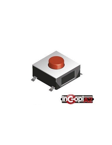 Pack de 6 Unds. PULSADOR SMD SW044 4 PATAS ON OFF (6.5X6.5mm