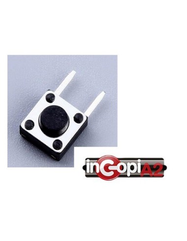 Pack de 2 Unds. PULSADOR SMD TACT MINI MOMENTANEO 2 PATAS (6