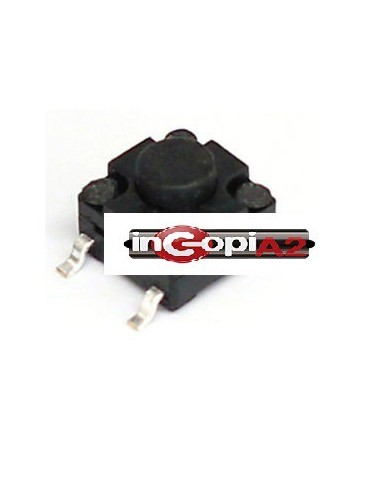 Pack de 6 Unds.PULSADOR SMD TACT SWITCH WATERPROOF 4 PATAS (