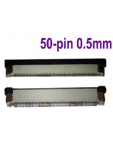 Pack de 5 Uds.CONECTOR SMD FFC FLAT 50 PINS 0.5mm