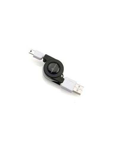 CABLE RETRACTIL DE USB A MINI USB M-M (5 Pines)