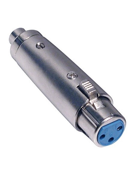 ADAPTADOR METALICO CANON 3Pines A RCA Hembra-Hembra