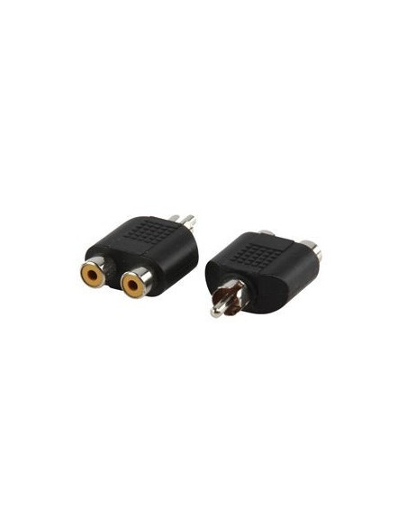 ADAPTADOR RCA MACHO a 2 RCA HEMBRA