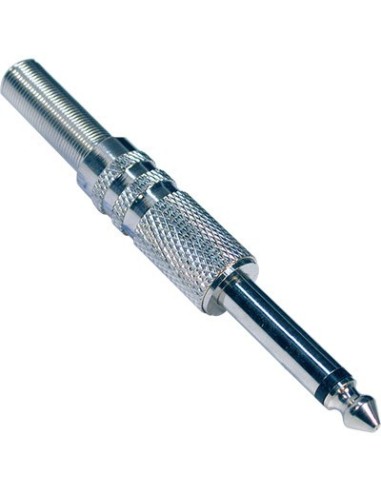 JACK MONO 6.3MM CON CAPUCHON METALICO (Macho)