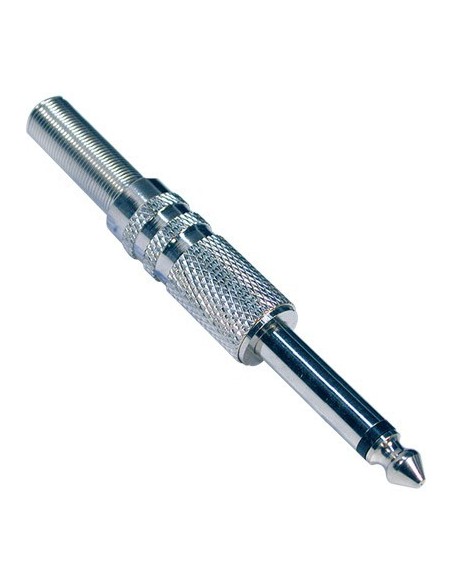 JACK MONO 6.3MM CON CAPUCHON METALICO (Macho)