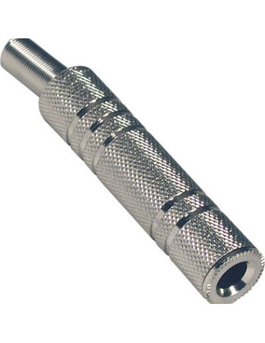 JACK MONO 6.3mm CON CAPUCHON METALICO (Hembra)