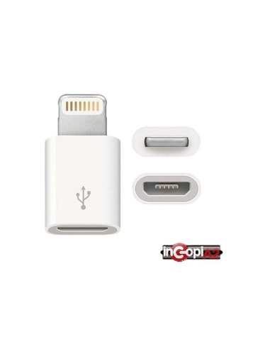 ADAPTADOR MICRO USB APPLE (Blanco)