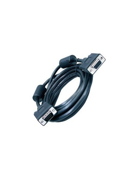 CABLE VGA con FERRITA 15 Pines Macho - Hembra (Monitor) 1.8m