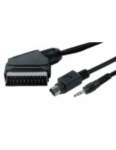 CABLE EUROCONECTOR (M) A SUPER VHS (M) + JACK 3.5 (M)