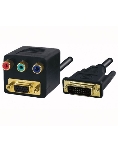 ADAPTADOR DVI MACHO A SVGA+RGB HEMBRA