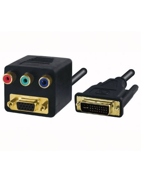 ADAPTADOR DVI MACHO A SVGA+RGB HEMBRA