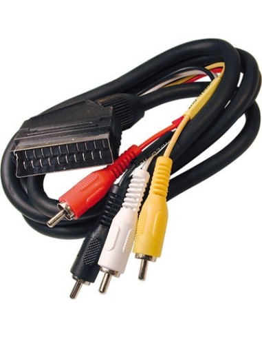 EUROCONECTOR SCART SALIDA 4 RCA (1.5m)