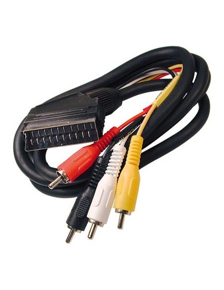 EUROCONECTOR SCART SALIDA 4 RCA (1.5m)