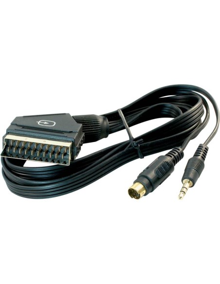 CABLE EUROCONECTOR A SUPER VHS + JACK 3.5 (1.80mm)