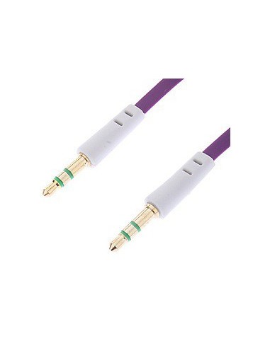 CABLE JACK 3.5mm 1M PLANO (Violeta)