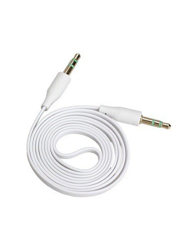 CABLE JACK 3.5mm 1M PLANO (Blanco)
