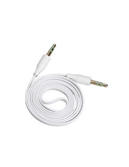 CABLE JACK 3.5mm 1M PLANO (Blanco)