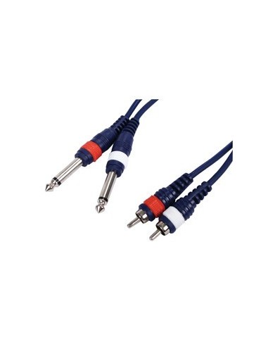 CABLE 2 MONO JACK MACHO a 2 RCA MACHO