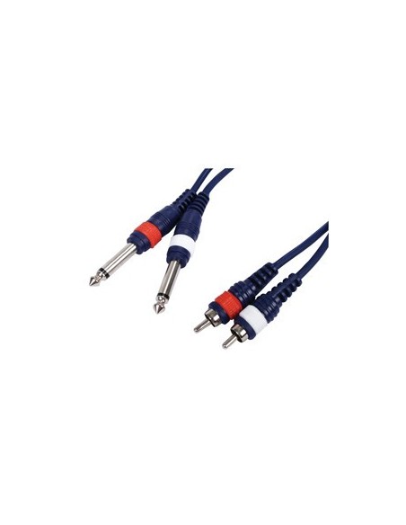 CABLE 2 MONO JACK MACHO a 2 RCA MACHO
