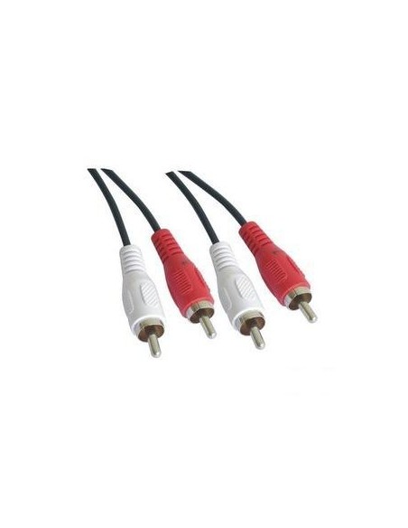CABLE AUDIO ESTEREO 2xRCA Macho / Macho  1.8m