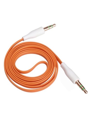 CABLE JACK 3.5mm 1M PLANO (Amarillo)