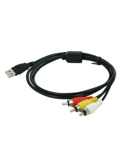 Cable 3 x RCA a USB (M-M) 1,5m