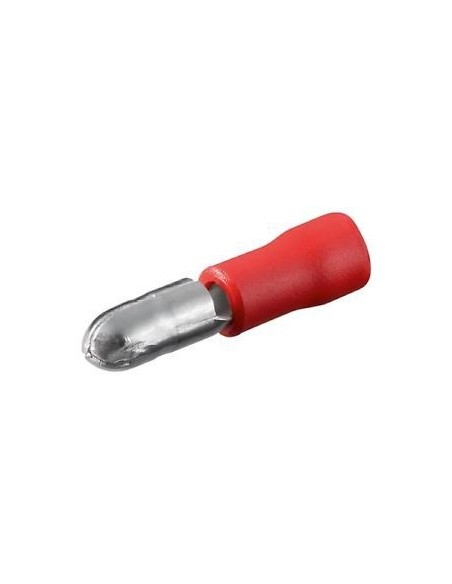 Pack de 10 Unds.TERMINAL FASTON CILINDRICO MACHO  4mm