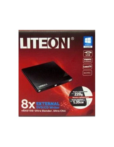 GRABADORA EXTERNA 8x RW ULTRA SLIM LITEON USB