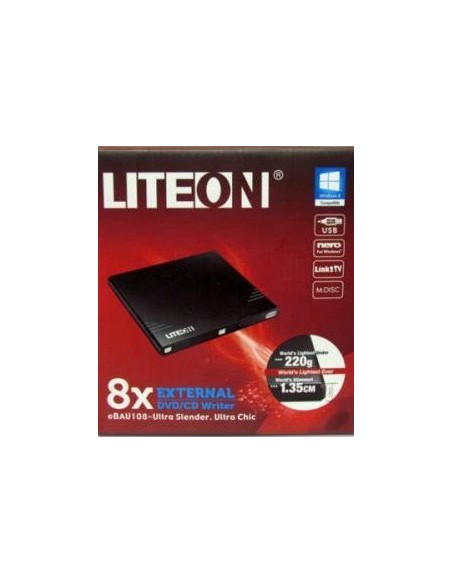GRABADORA EXTERNA 8x RW ULTRA SLIM LITEON USB