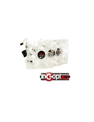 VENTILADOR LUZ NEON  TRANSPARENTE 120MM 12V 0.15A -OEM-