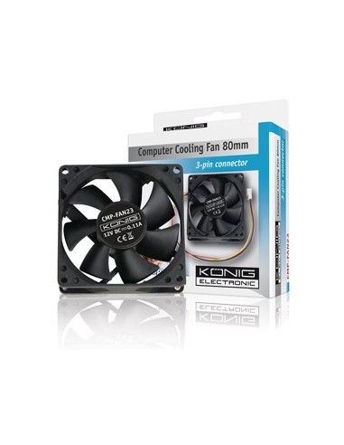 VENTILADOR 80 x 80 x 25mm (3 pines) 12V
