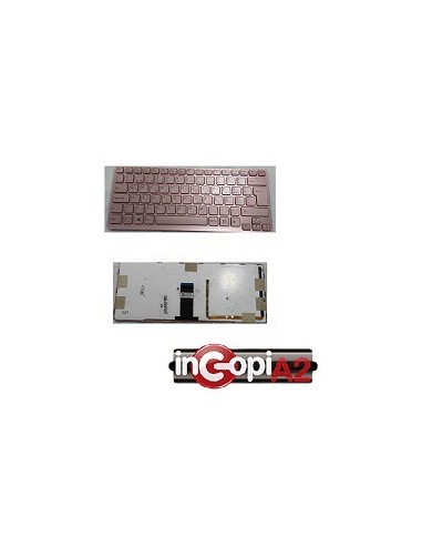 TECLADO SONY VAIO SVE14A1M6E (9Z.N6BBF.S06) Rosa