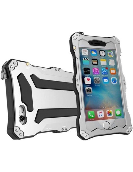 CARCASA EXTREMA PROTECCION IPHONE 5 Plata