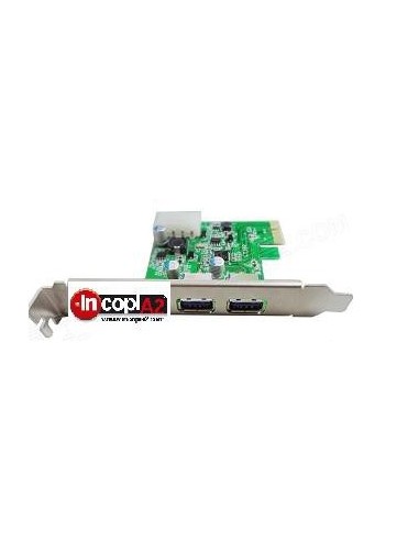 TARJETA PCI-E  2 PUERTOS USB 3.0 5GBPS LT-102