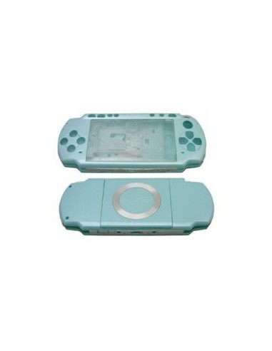 PSP SLIM CARCASA COMPLETA OFICIAL (AZUL CLARO)
