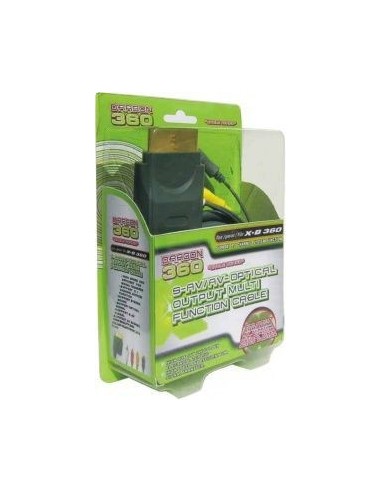 XBOX 360 CABLE S-AV/AV Con salida Optica